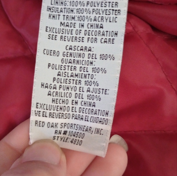 Vintage Red Oak Alabama Crimson Tide Suede Leather Varsity Jacket, Size XL - Picture 12 of 12